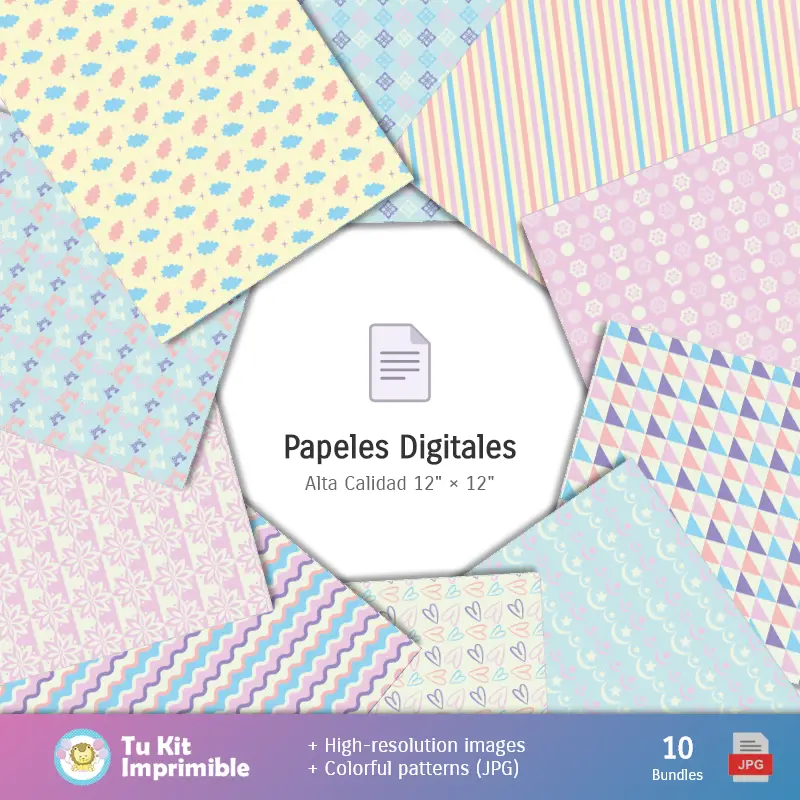 Collages | Fondos My Little Pony Equestria - Papeles Digitales para Decoración