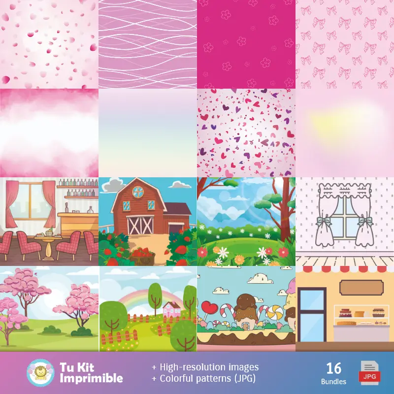 Fondos | Fondos My Melody - Papeles Digitales para Decoración