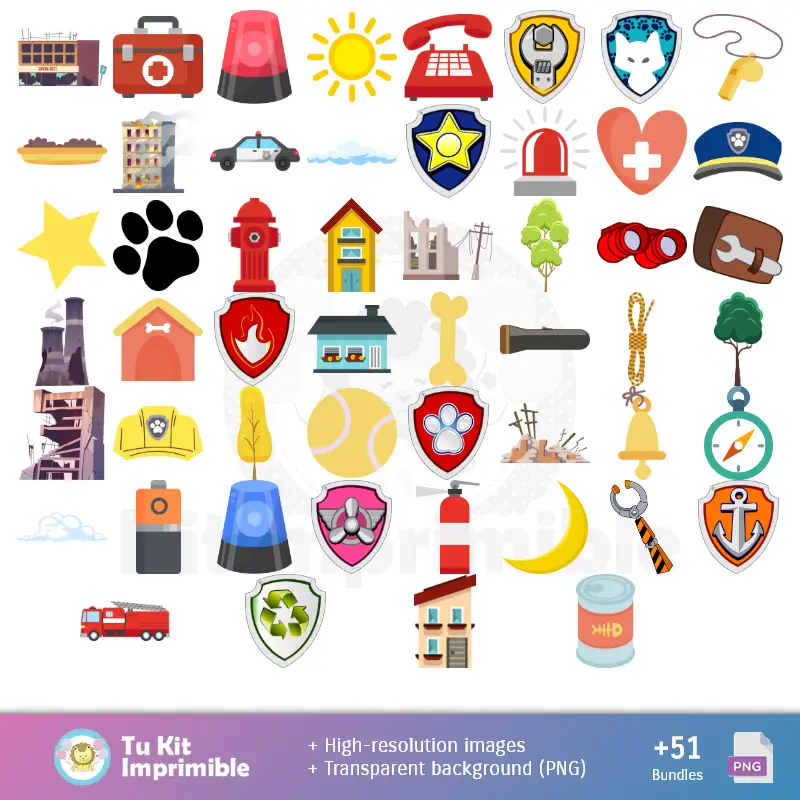 Fondos Paw Patrol Patrulla Canina - Papeles Digitales para Decoración