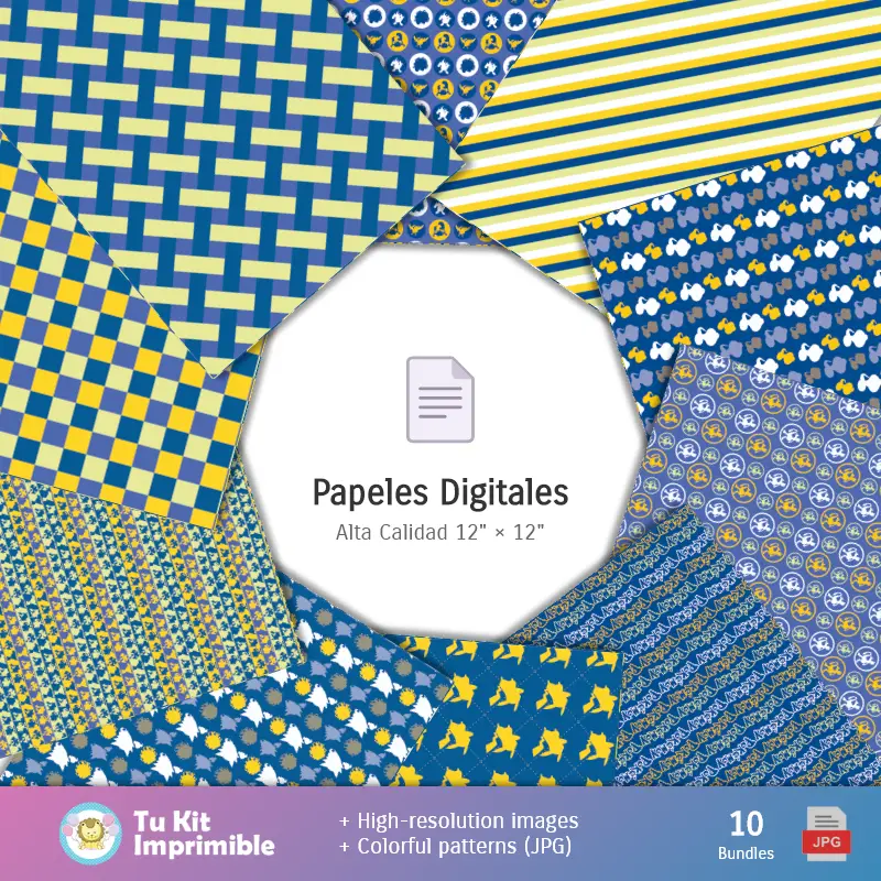 Collages | Fondos Pokémon - Papeles Digitales para Decoración