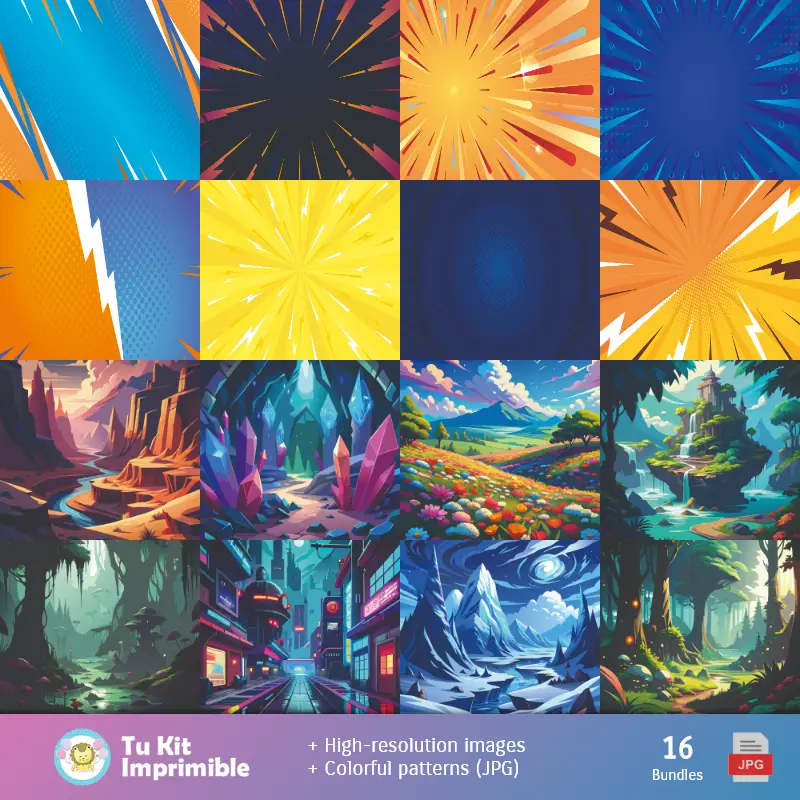 Fondos | Fondos Pokémon - Papeles Digitales para Decoración