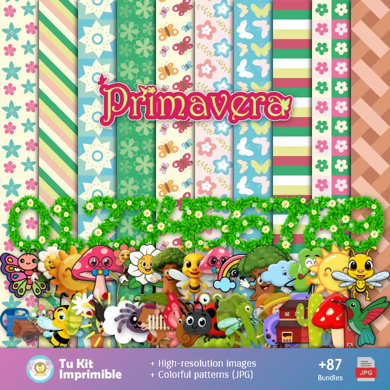 Fondos Primavera - Papeles Digitales para Decoración