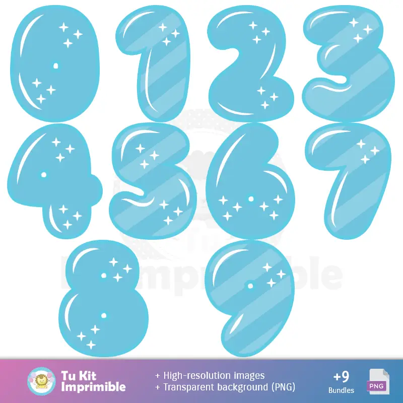 Números Temáticos | Fondos Revelación - Papeles Digitales para Decoración