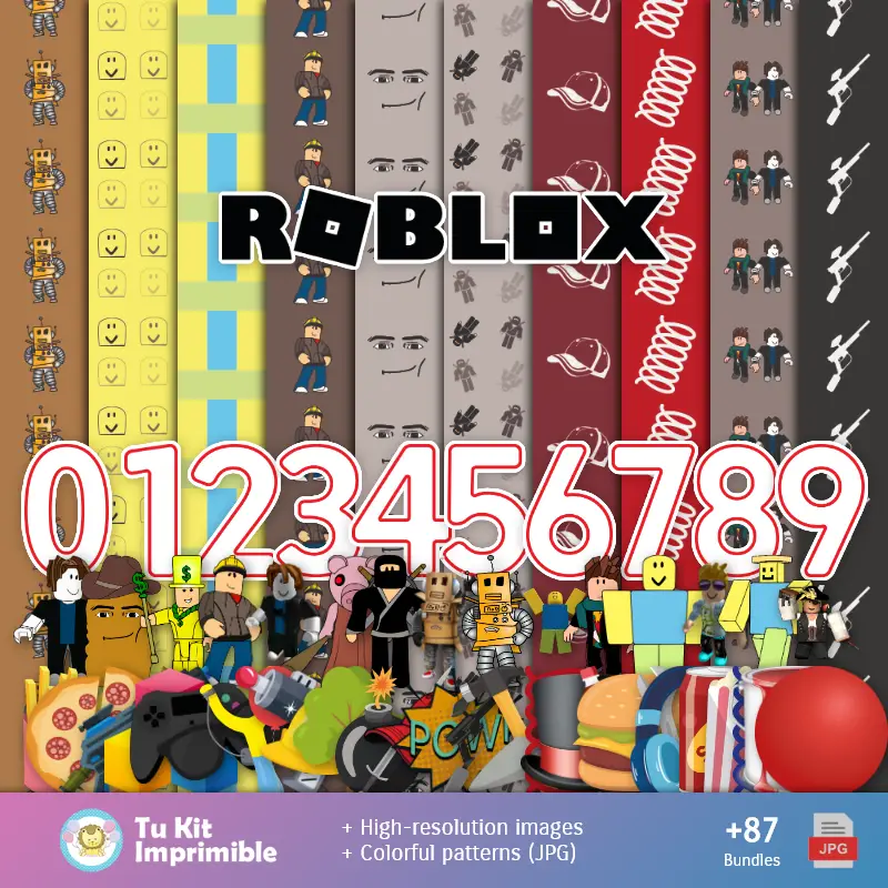 Fondos Roblox - Papeles Digitales para Decoración