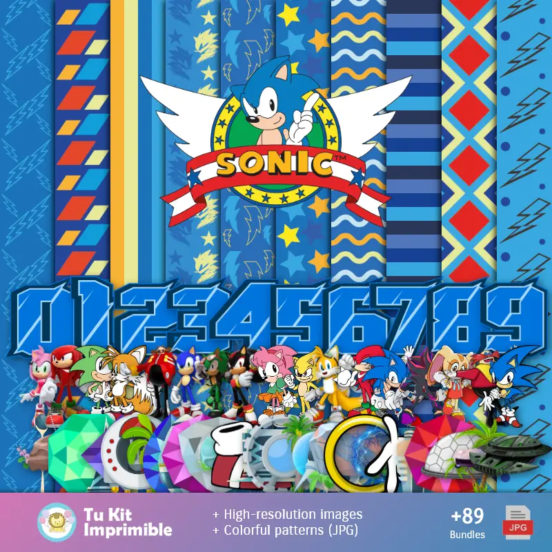 Fondos Sonic - Papeles Digitales para Decoración