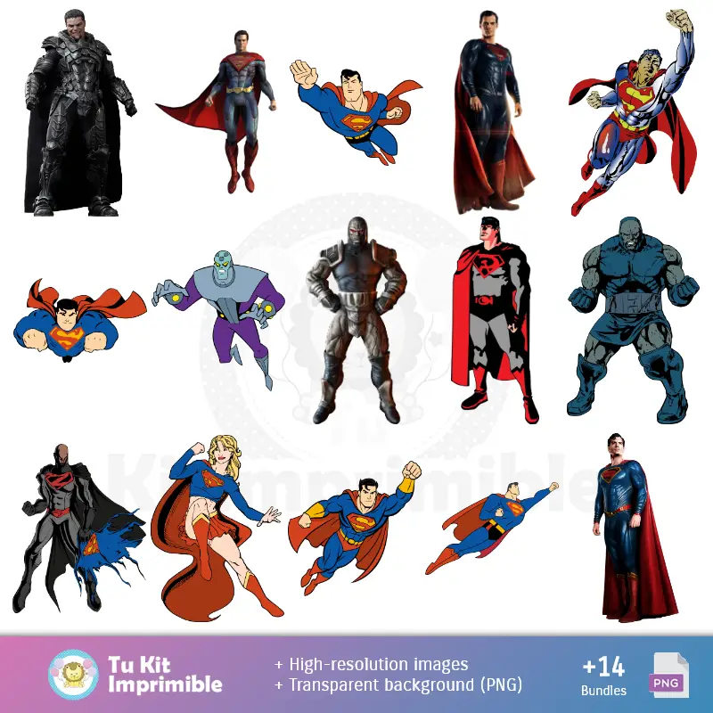 Fondos Superman - Papeles Digitales para Decoración