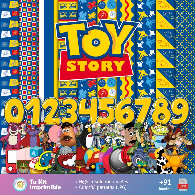 Fondos Toy Story - Papeles Digitales para Decoración