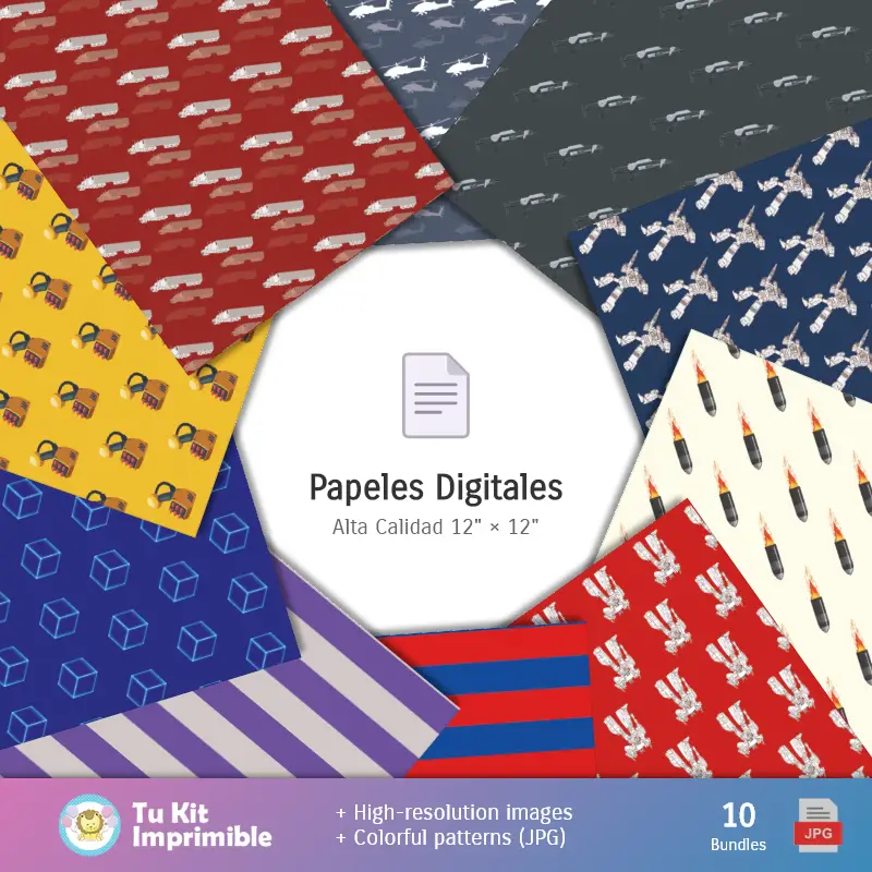 Collages | Fondos Transformers - Papeles Digitales para Decoración