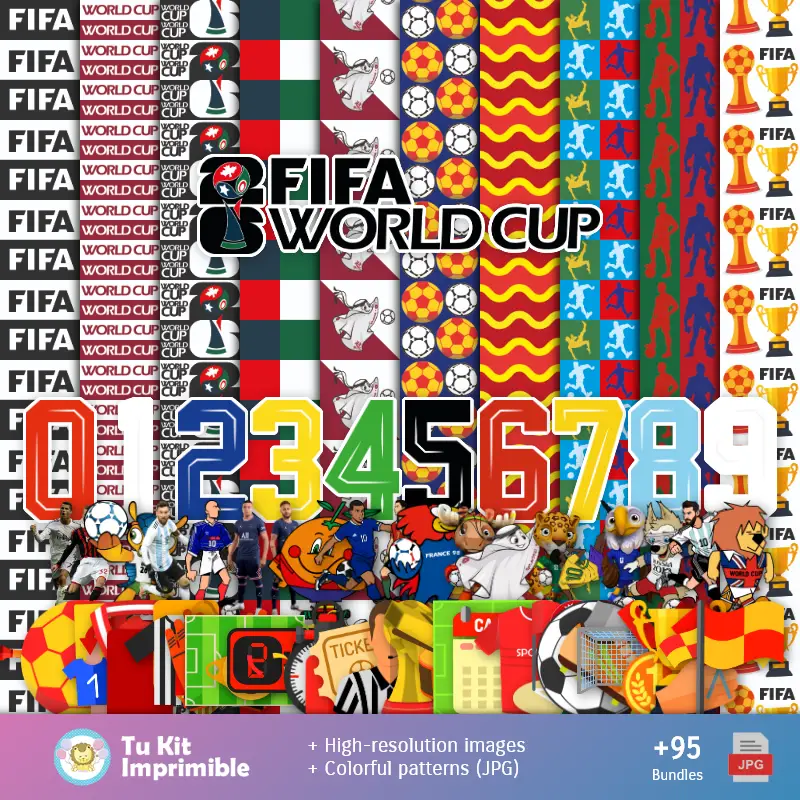 Fonds d'écran Coupe du Monde - Papiers numériques décoratifs