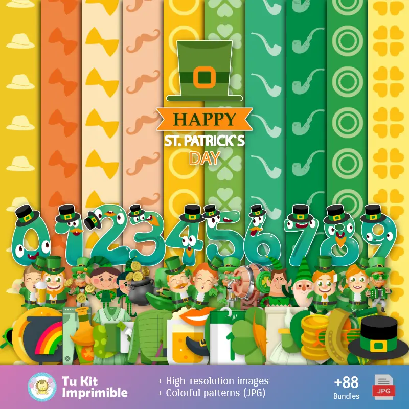 Fondos | Fonds de la Saint Patrick - Papiers numériques