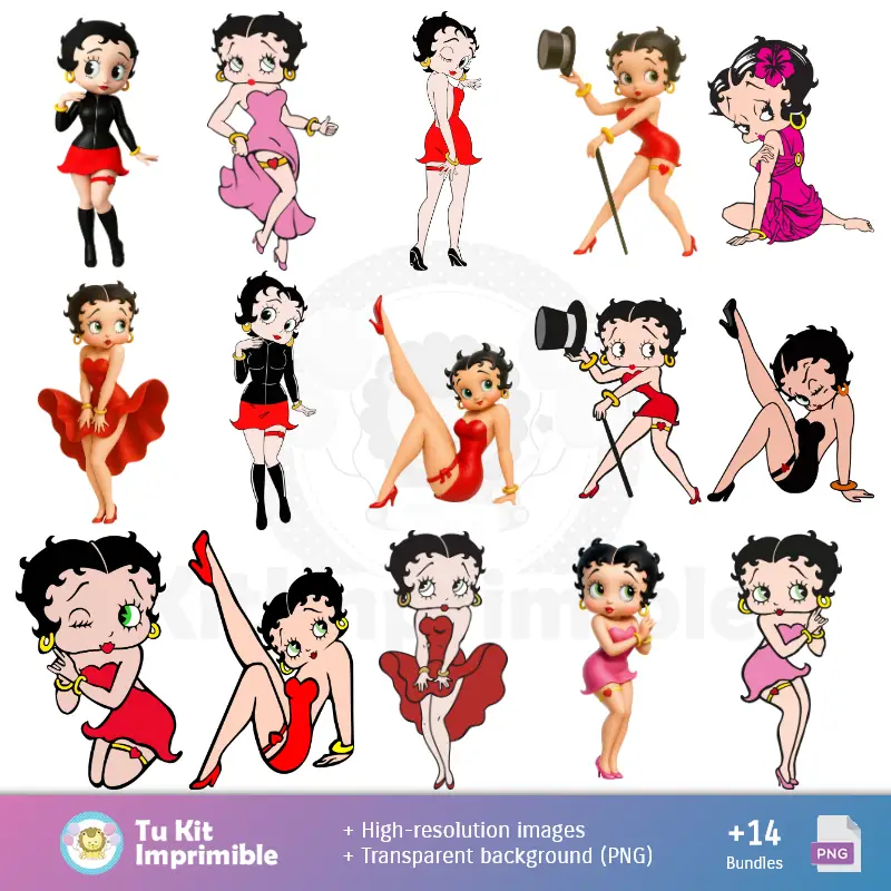 Personajes | Fonds d'écran Betty Boop - Papiers numériques