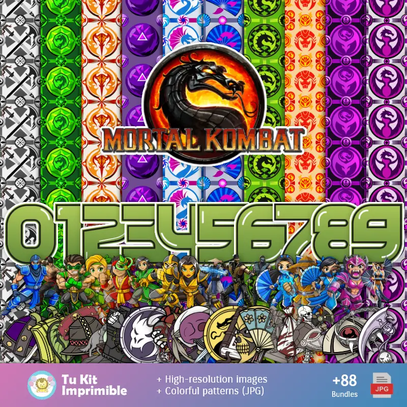 Fonds d'écran de Kombat Mortal - Papiers de décoration numérique