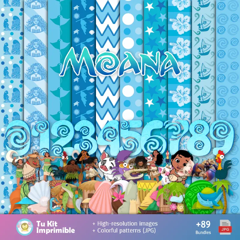 Fonds d'écran Moana - Papiers numériques