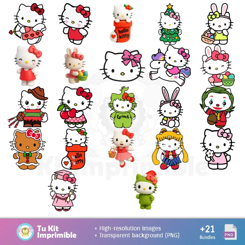 Fondos | Fonds Hello Kitty - Papiers numériques