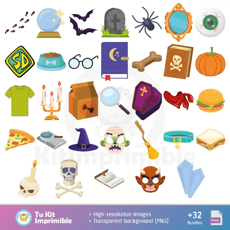 Accesorios | fonds Scooby-Doo - Papiers numériques