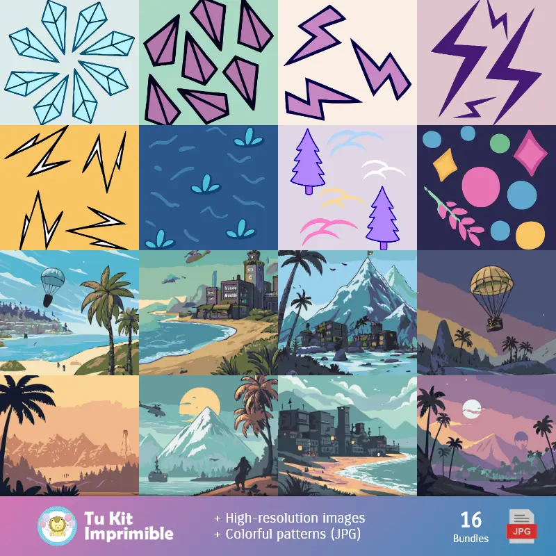 Números Temáticos | Carta da parati Fortnite - Carta della decorazione digitale