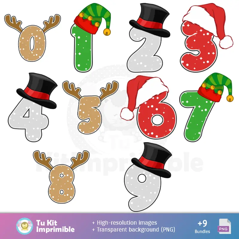 Personajes | Sfondi di Natale di Merry - Carte di Decorazione Digitale