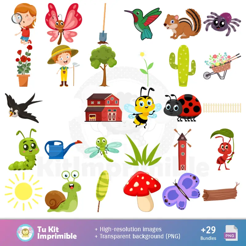 Accesorios | Sfondi di primavera - Carte di decorazione digitali