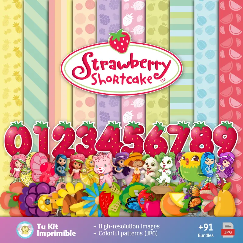 Sfondo Frutillita - Digital Decor Papers