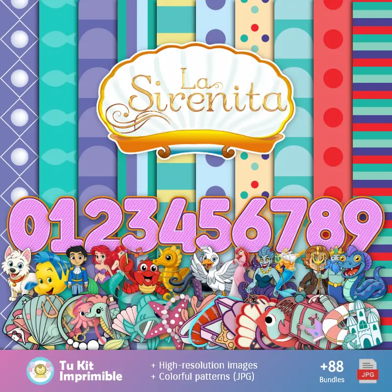 Accesorios | La Sirenita Ariel - 数字装饰文件