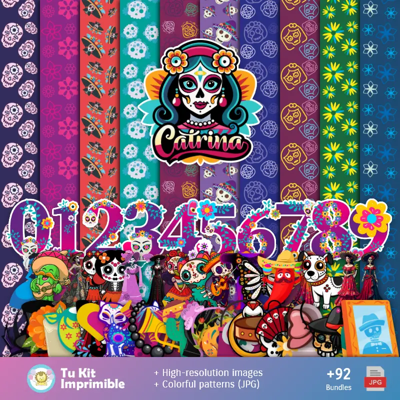 Números Temáticos | Cartrine Fund Day of the Dead -- -- 数字装饰论文