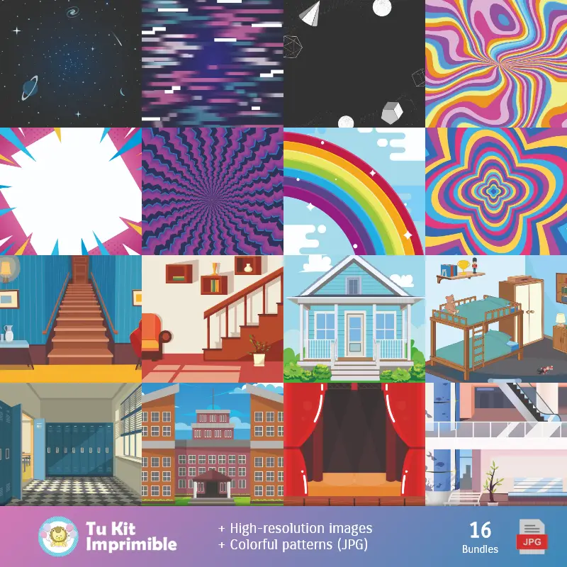 Fondos | Fundos digitais do Incrível Mundo de Gumball - Papéis para decoração