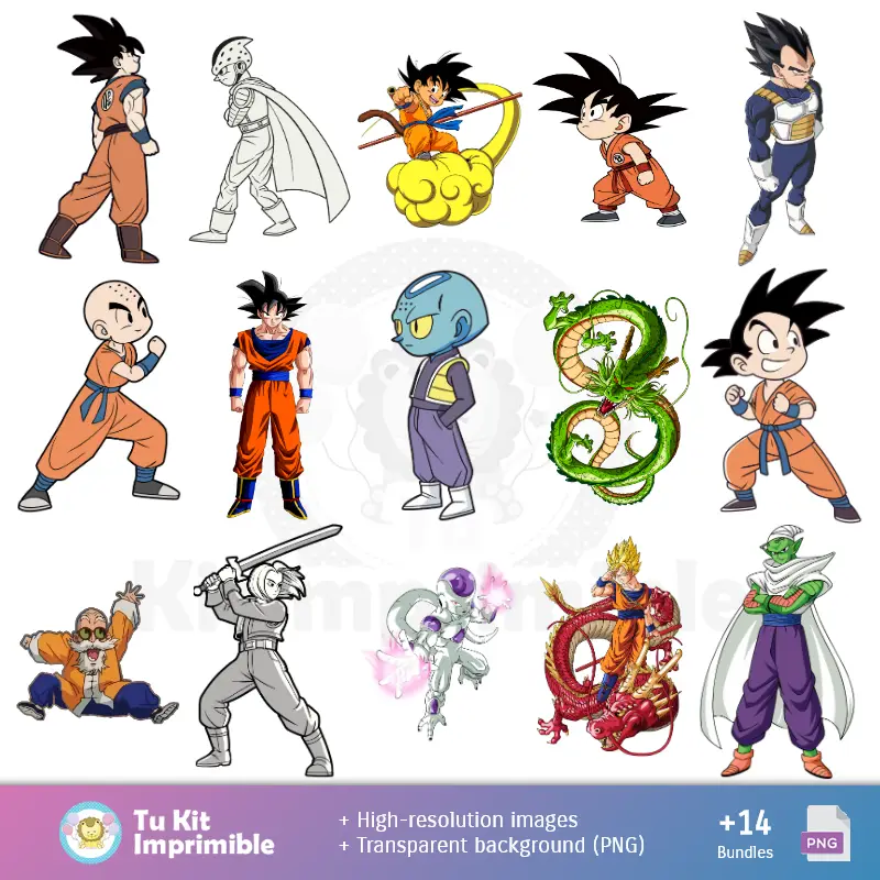 Números Temáticos | 龙球 Z 壁纸 - 数字装饰文件