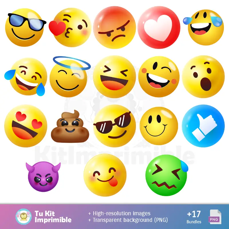 Collages | Emojis Emoticones - 数字装饰文件