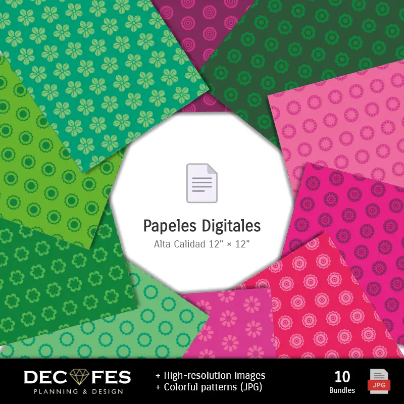 Collages | Papel Digital Dia dos Mortos - Imprimíveis para Scrapbook e DIY