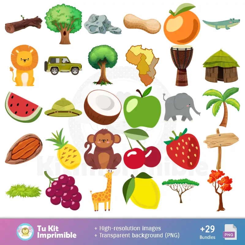 Números Temáticos | Sfondi di giraffe - Carte di decorazione digitale