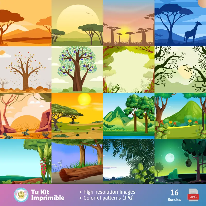 Personajes | Giraffes Wallpapers - Digital Decoration Papers