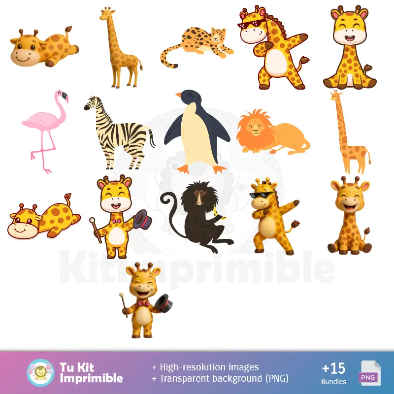 Fondos | Giraffes Wallpapers - Digital Decoration Papers