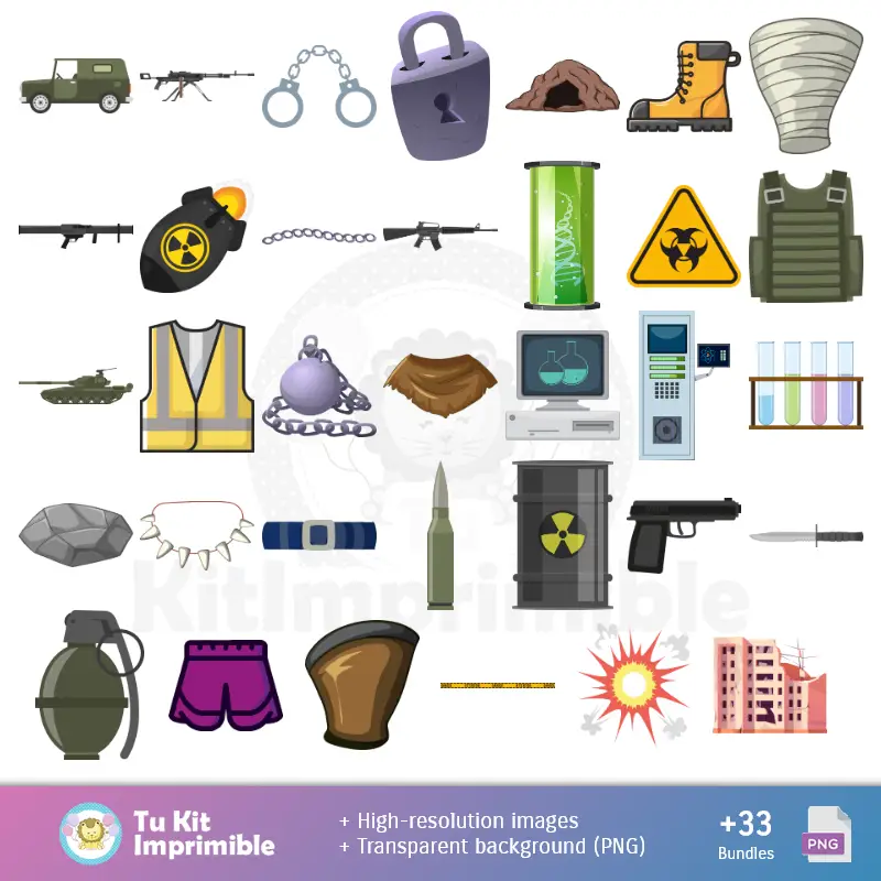 Accesorios | Padrões e Texturas O Incrível Hulk - Kits de Scrapbook e Festas