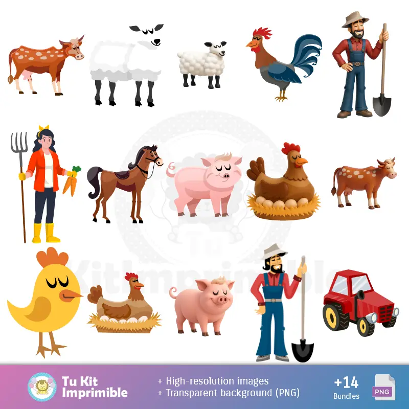 Fondos | Sfondi Granjita - Carte di Decorazione Digitale