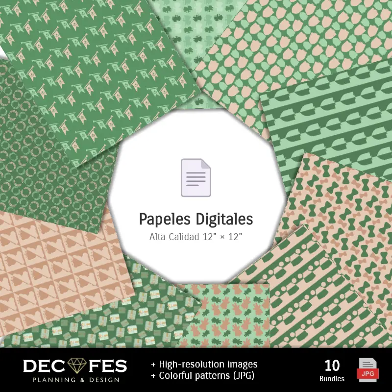 Collages | Papel Digital Osito Príncipe Celeste - Imprimíveis para Scrapbook e DIY