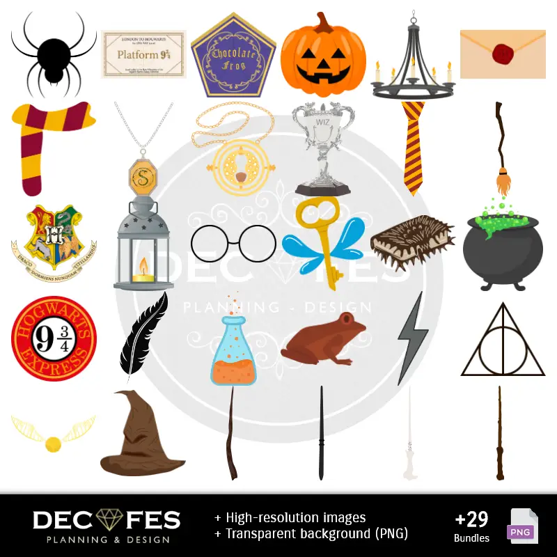 Harry Potter Digital Paper - Printable for Scrapbook and DIY