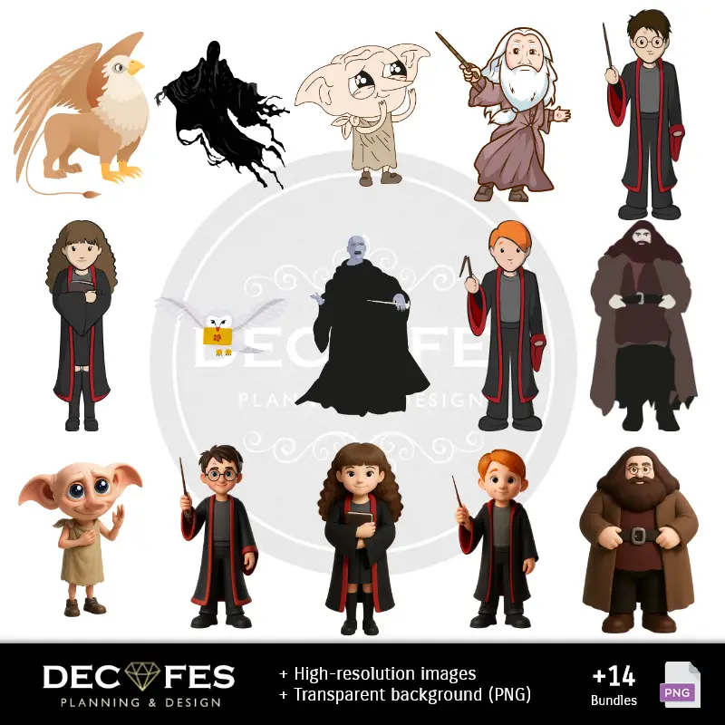 Accesorios | Papel Digital Harry Potter - Imprimíveis para Scrapbook e DIY