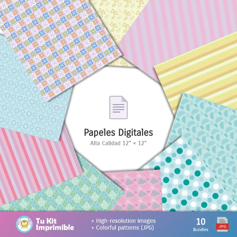 Personajes | Padrões e Texturas Hello Kitty - Kits de Scrapbook e Festas