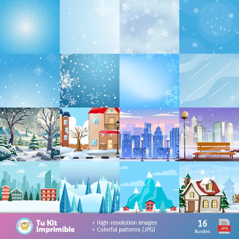 Sfondi invernali - Decorazioni digitali