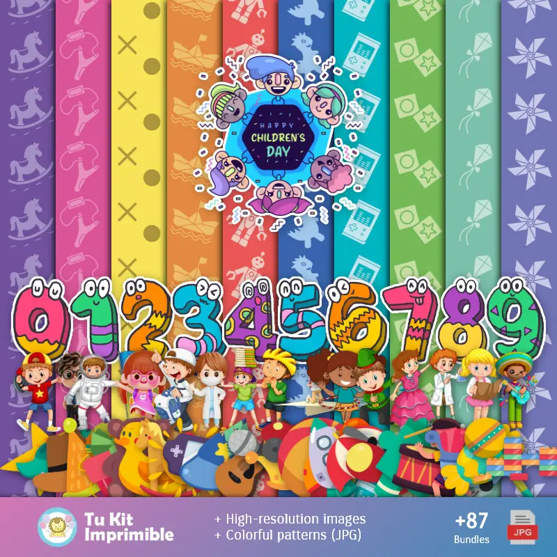 Carta da parati per bambini - Decorazioni digitali