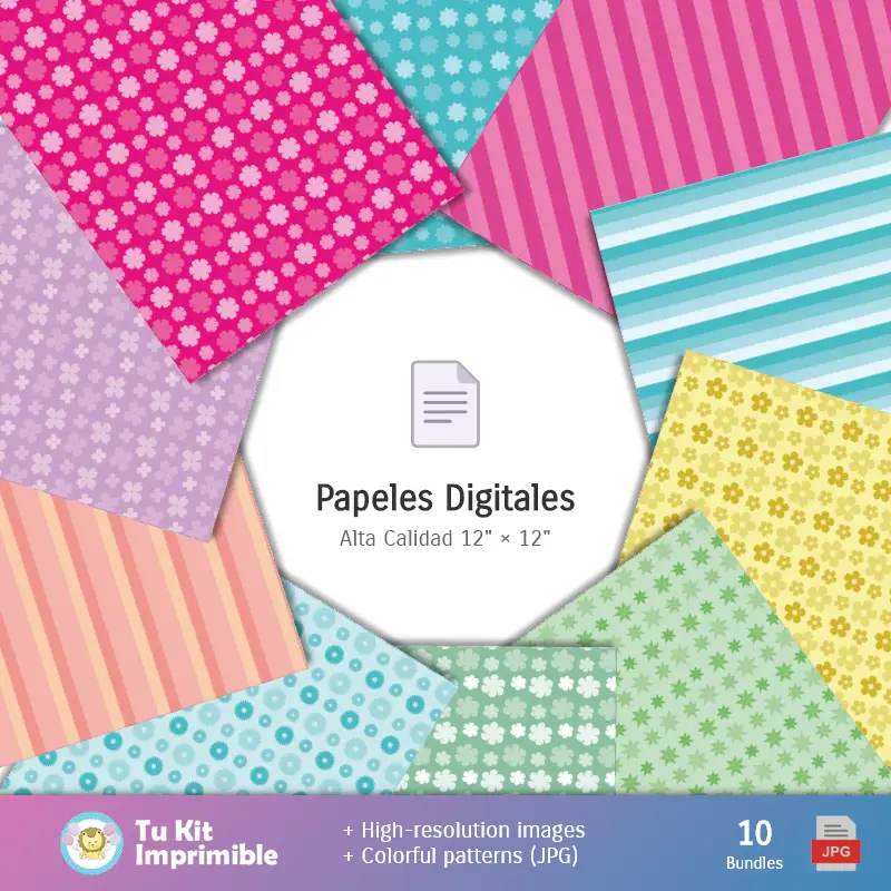 carta da parati Gallinita Pintadita - Carte di decorazione digitale