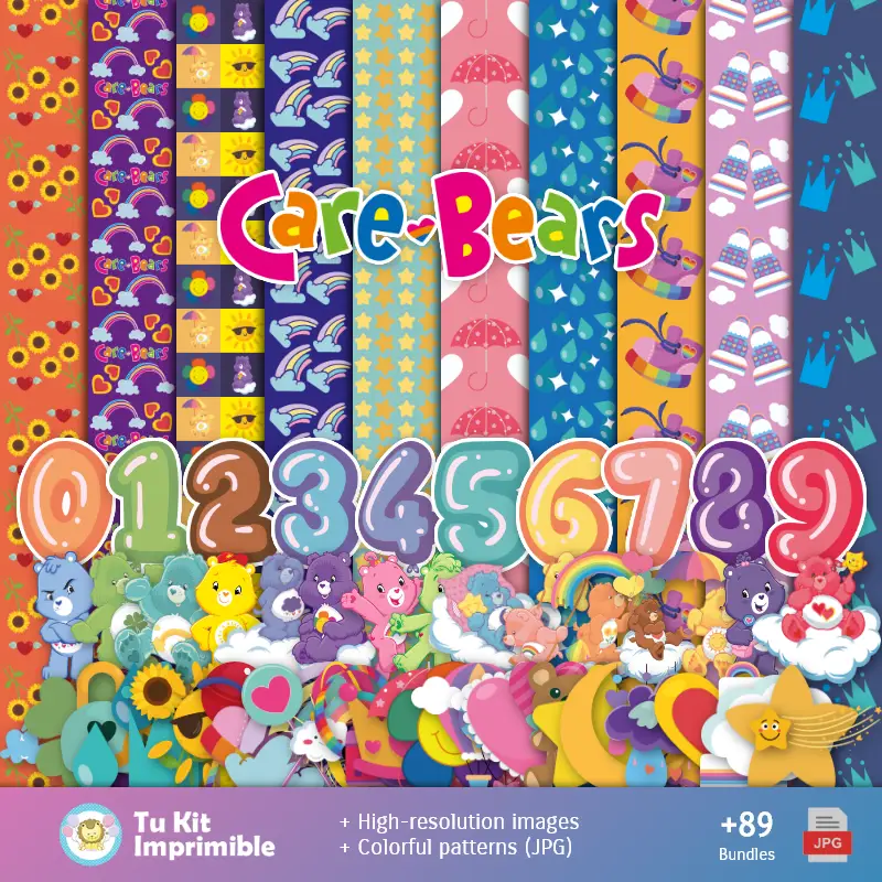 Fundos Ositos Queridos - Papel Digital para Decoração