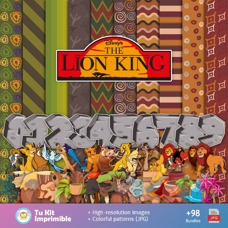 Fondos | Fundos El Rey León - Papeles Digitales para Decoração