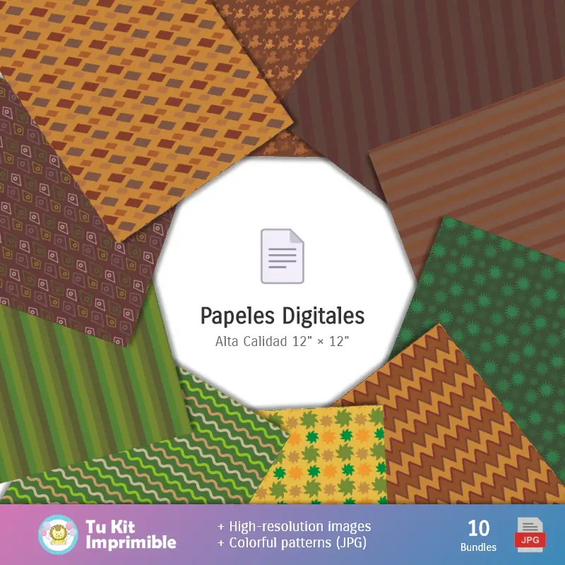 Collages | Padrões e Texturas O Rei Leão - Kits de Scrapbook e Festas