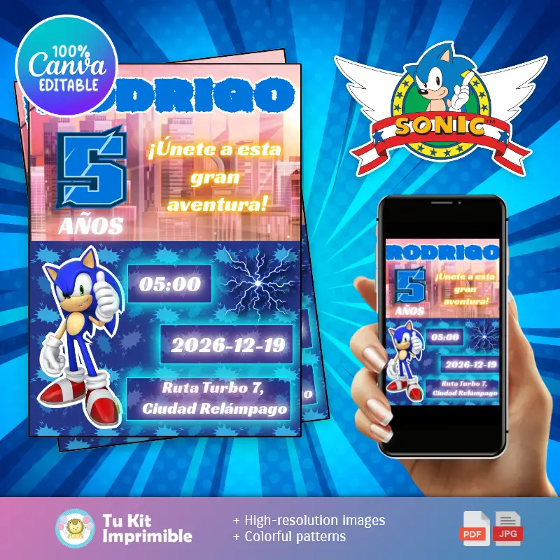 Patrones | Invitation à Sonic Super Adventure