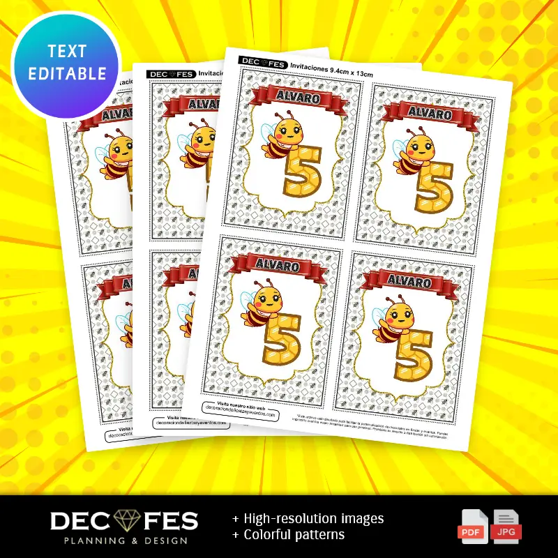 Collages | Invitation Petite Abeille