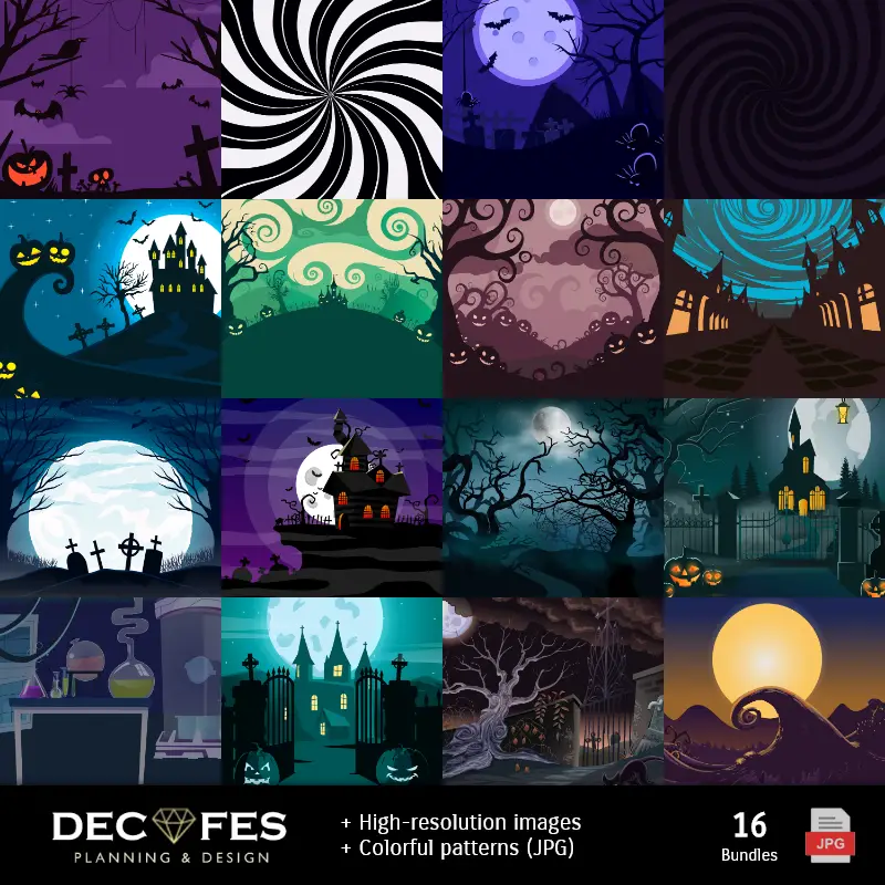 Fondos | Papel Digital Jack Skellington - Imprimibles para Scrapbook e DIY