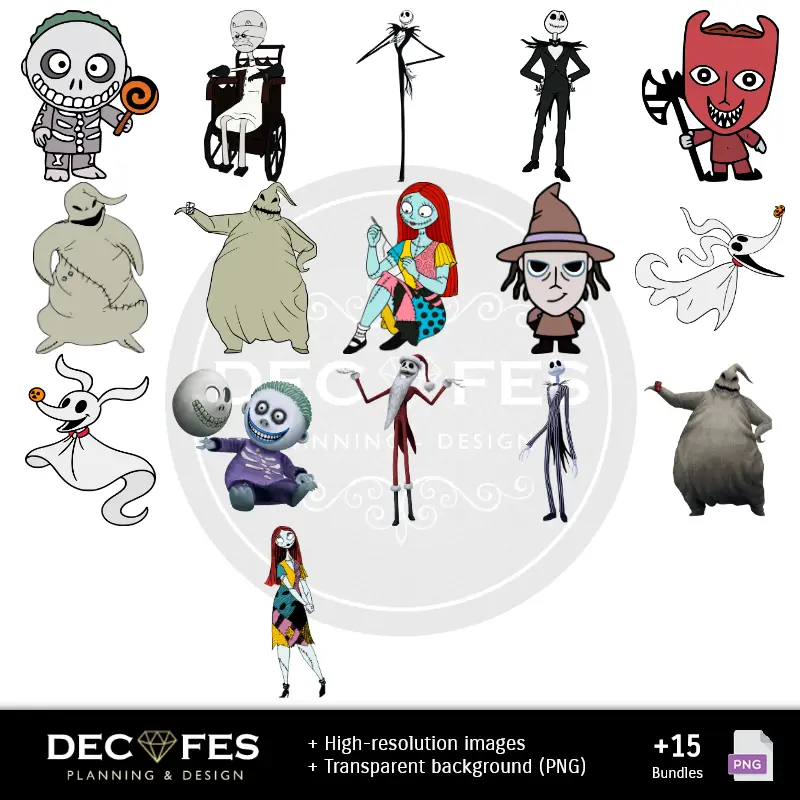 Personajes | Jack Skellington Digitales Papier - Druckbar für Scrapbook und DIY