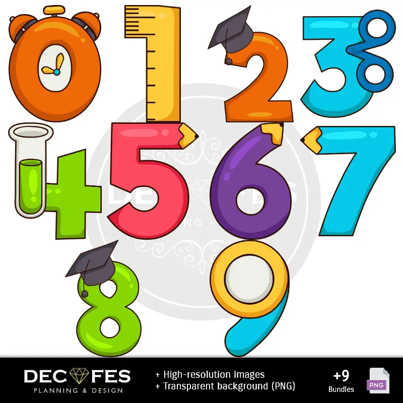 Números Temáticos | Journée des professeurs de scrapbooks - Conceptions imprimables pour les manuels