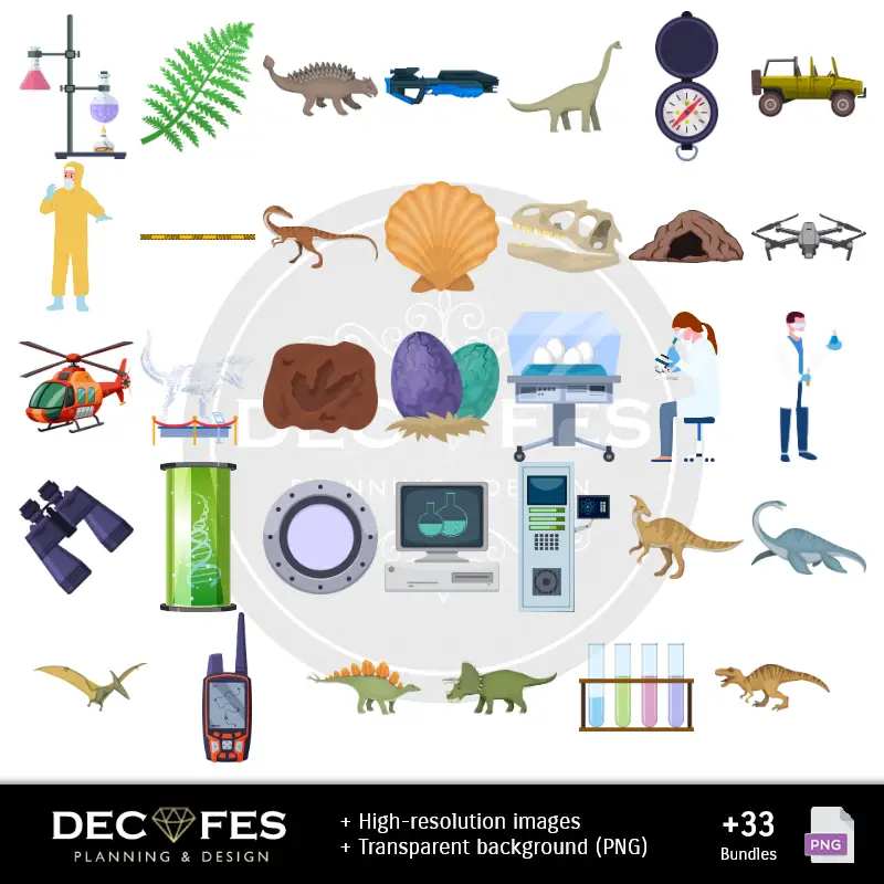 Accesorios | Papel Digital Jurassic World - Imprimíveis para Scrapbook e DIY